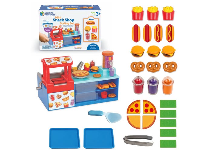 Mini Snack Shop Sorting Learning Playset