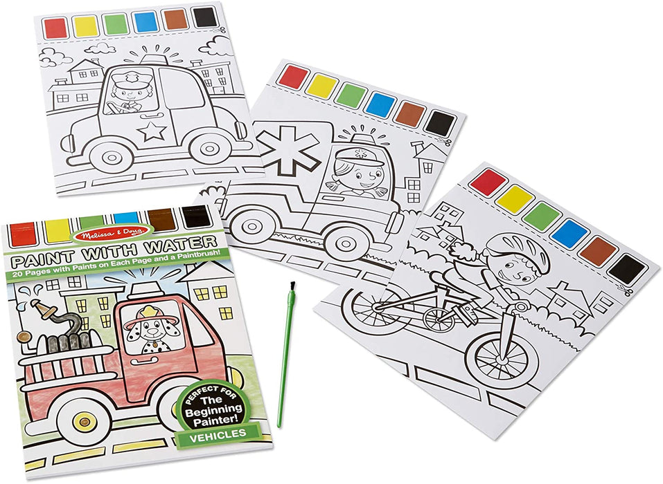 Paint with Water Vehicles