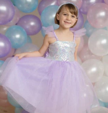 Lilac Princess Dress 3-4