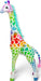 Melissa & Doug Rainbow Lifelike Plush Giraffe 4ft