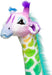 Melissa & Doug Rainbow Lifelike Plush Giraffe 4ft