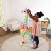 Melissa & Doug Rainbow Lifelike Plush Giraffe 4ft