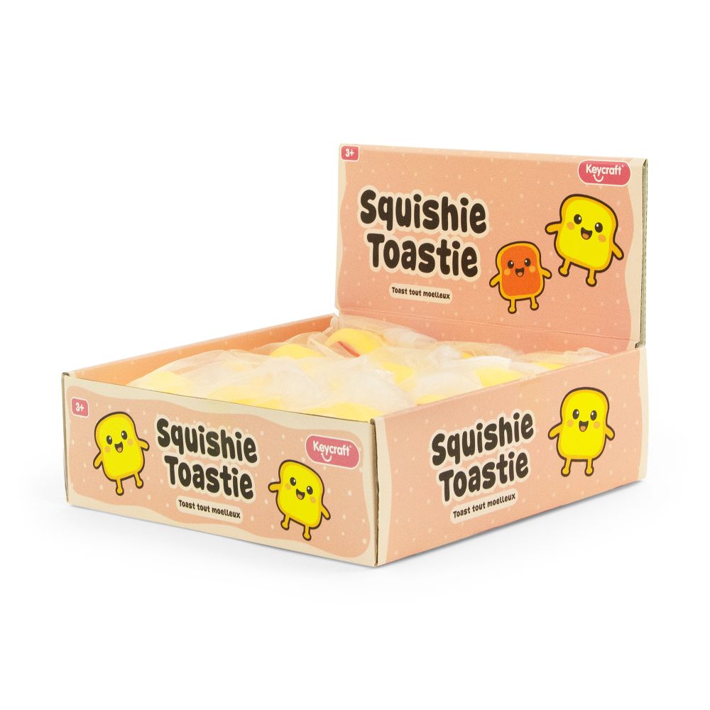 Keycraft Squishy Toasties Sensory Toy Kawaii Toast 4-Inch