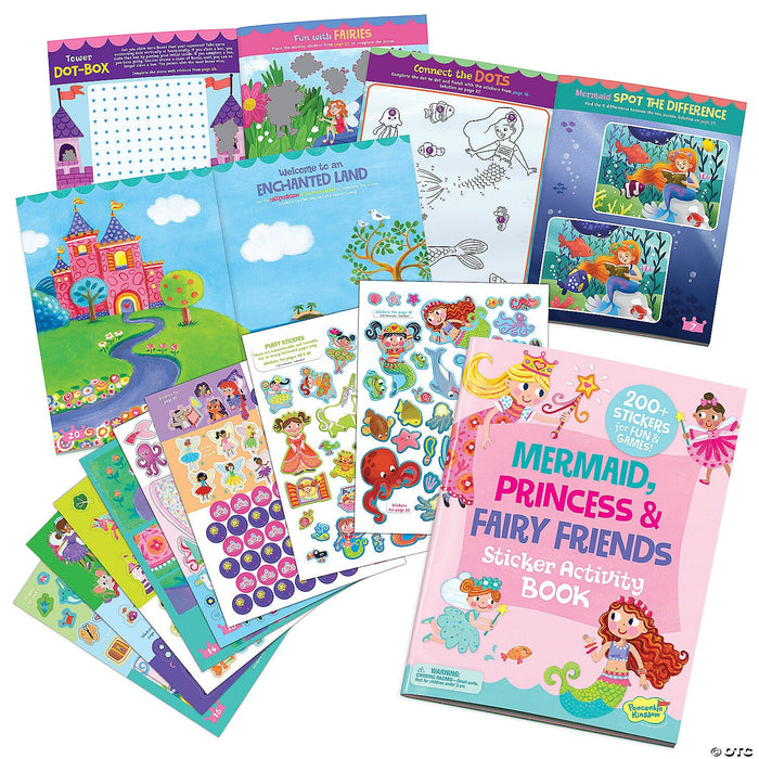 MindWare Mermaid Princess & Fairy Friends Sticker Activity Book