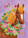 Peaceable Kingdom Horse & Butterfly Foil Birthday Card 5x7in