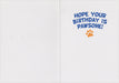 Peaceable Kingdom Husky Foil Birthday Card