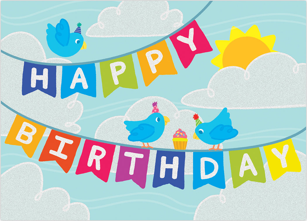 BIRTHDAY CARD: HAPPY BIRTHDAY BANNER