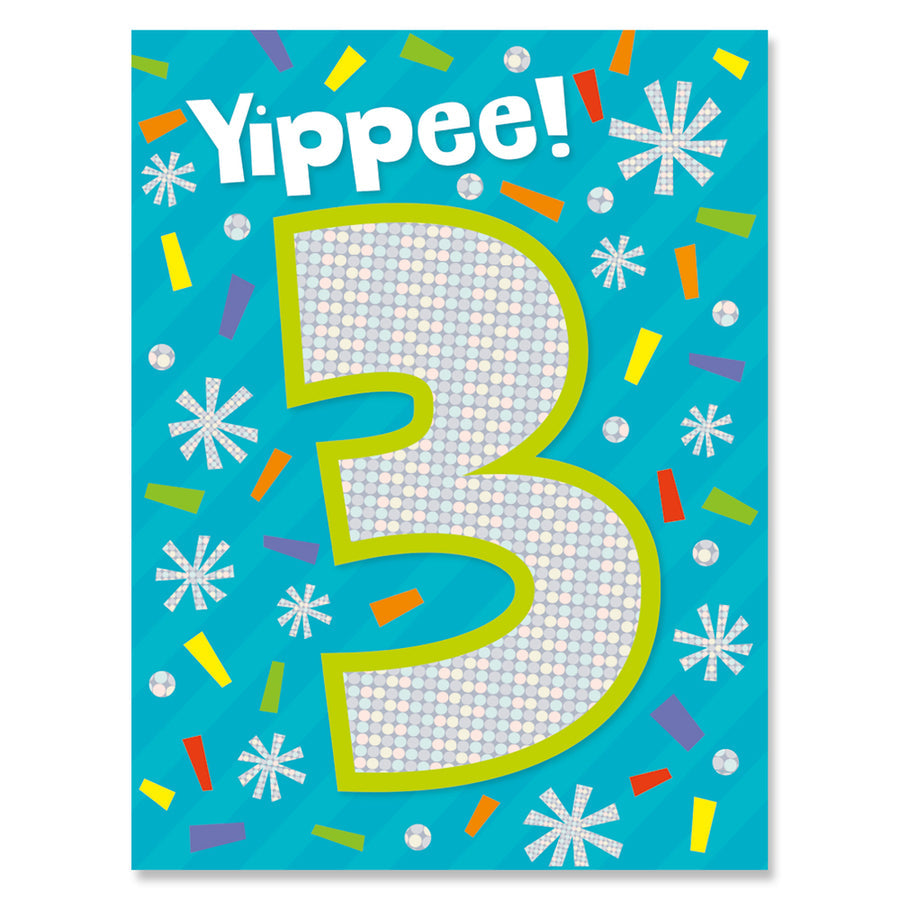 FOIL: AGE 3 ENCLOSURE CARD