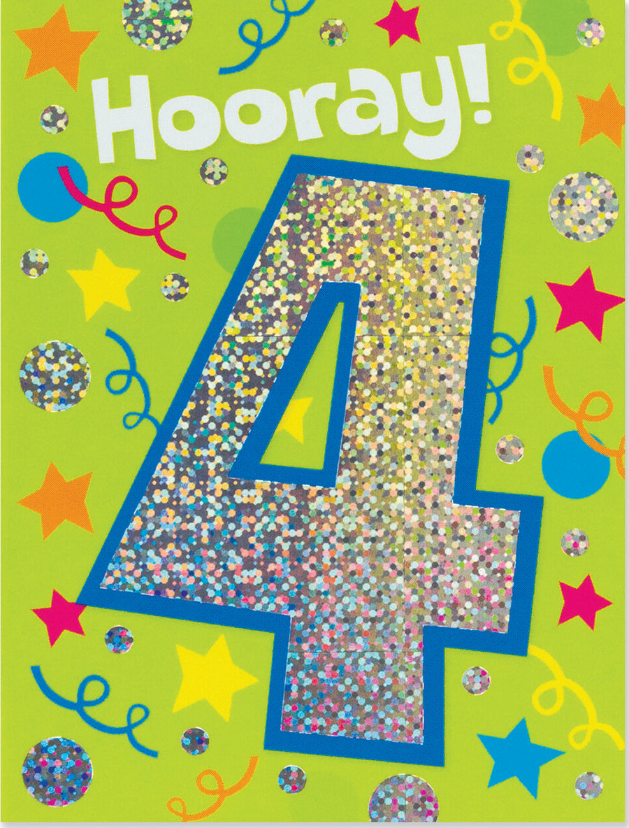 FOIL: AGE 4 ENCLOSURE CARD