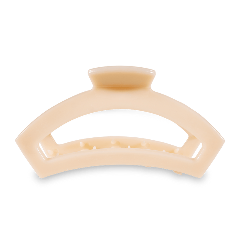 Open Almond Beige Medium Claw Hair Clip