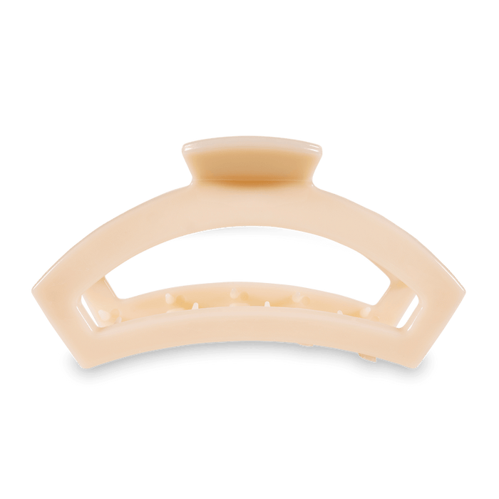 Open Almond Beige Medium Claw Hair Clip