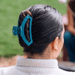 TELETIES Open Teal With It Large Hair Clip