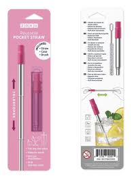 Zoku Stainless Steel Pocket Straw (Reusable)