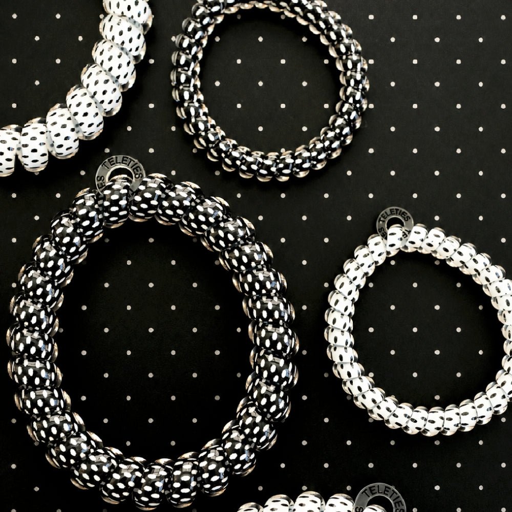 TELETIES Polka Dot Party Large Hair Ties