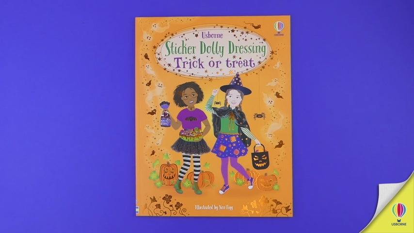 Usborne Sticker Dolly Dressing Trick or Treat Book