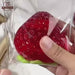 MeowsomeCrafts Jelly Strawberry Taba Squishy Sensory Fidget Toy