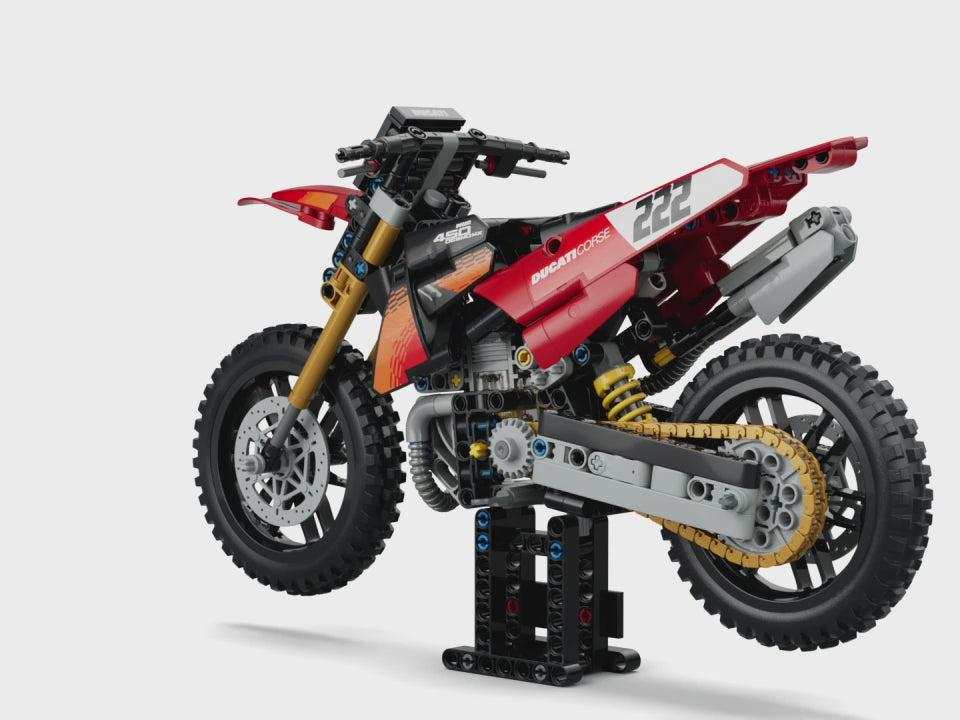 LEGO Technic Ducati Desmo450 MX Factory Motorcycle Building Set