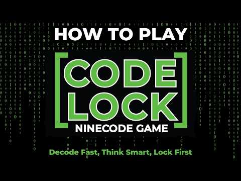 Fun Squared Games Code Lock Fast-Paced Deduction Strategy Board Game