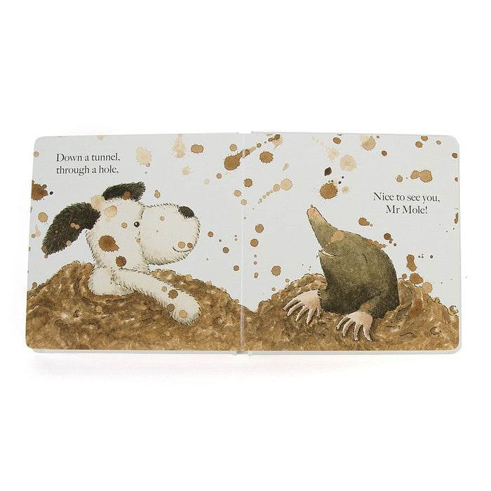 Puppy Makes Mischief Board Book JellyCat