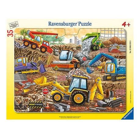 Ravensburger 35 Piece Construction Site Frame Jigsaw Puzzle for Kids