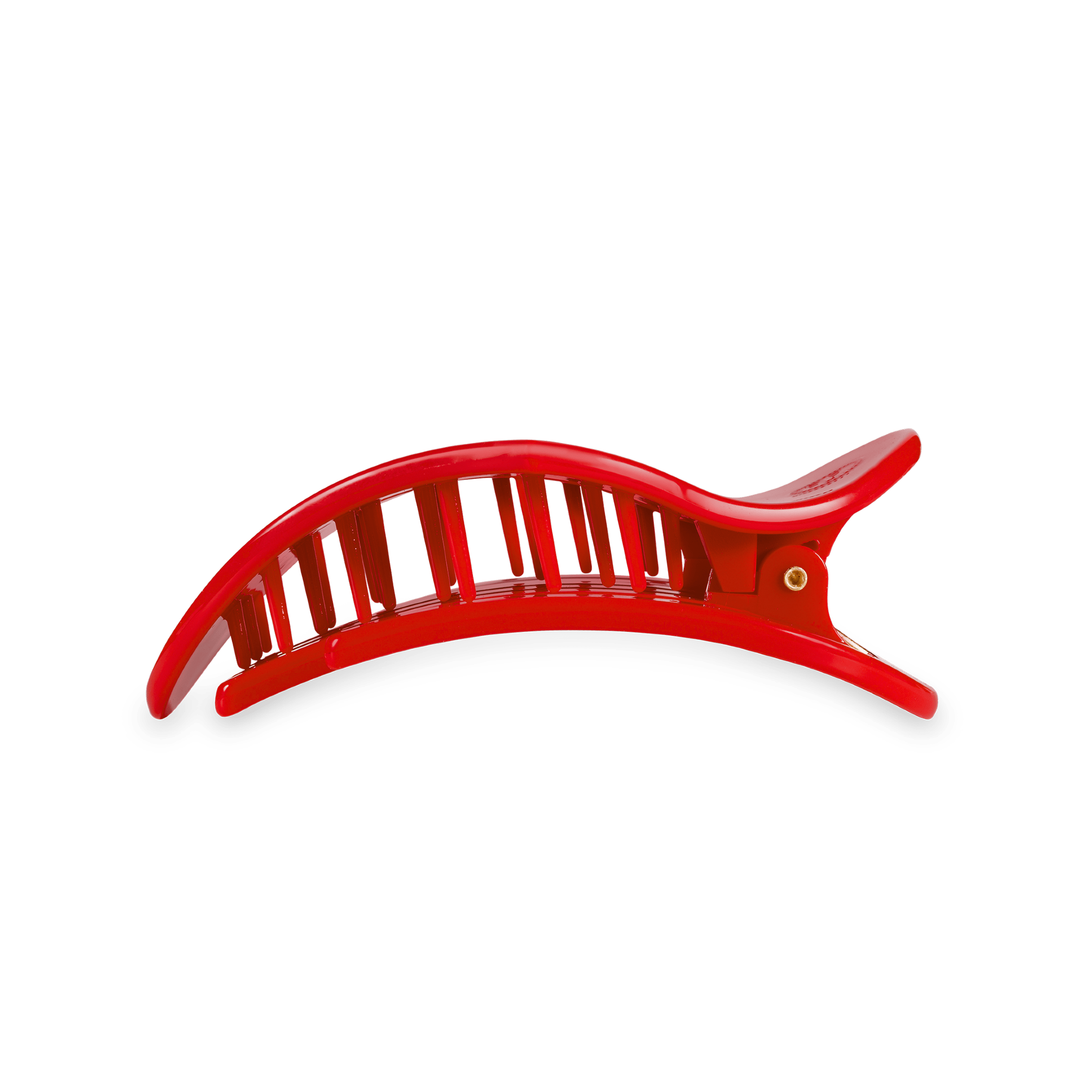 TELETIES Red Heart Medium Flat Hair Clip