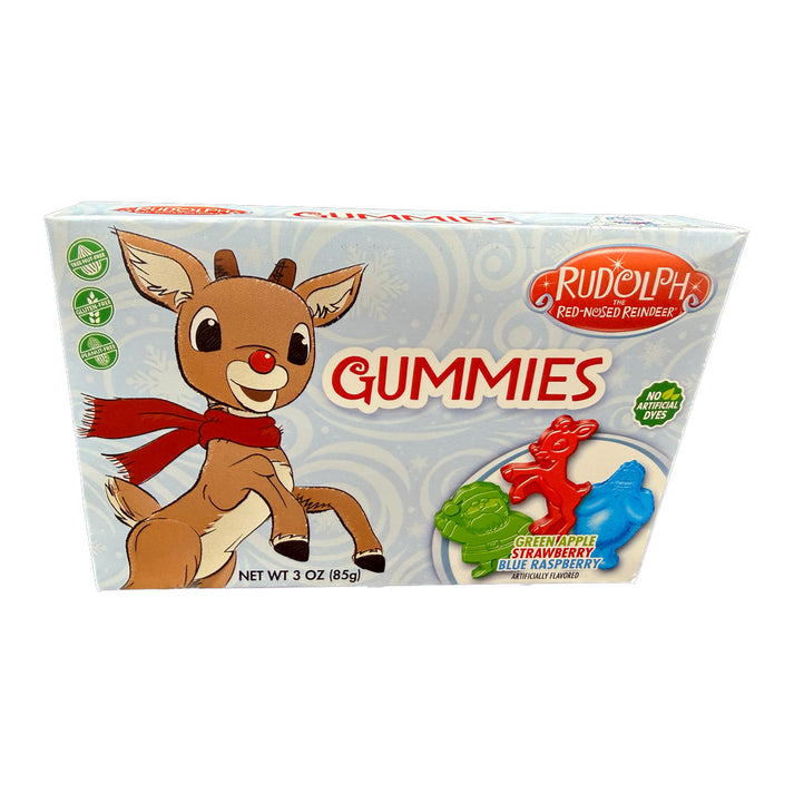 Rudolph Gummy Holiday Theater Box Candy 3 oz