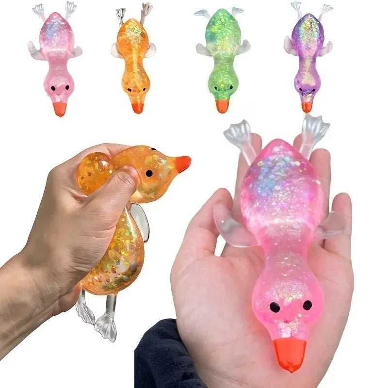 ORB Sugar Swaps Goose Glitter Sensory Squish Toy 3-Inch