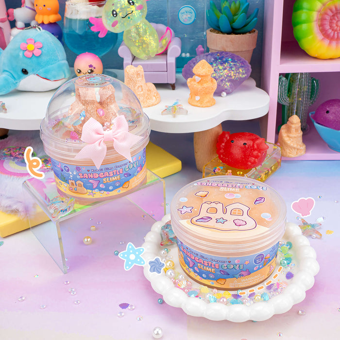 Kawaii Slime Company Sandcastle Cove Signature Dome Slime 10 oz