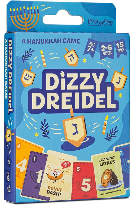 Hootenanny Games Dizzy Dreidel Hanukkah Card Game