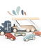 Speedy Monkey SP1013 Wooden Car Transporter Truck Toy
