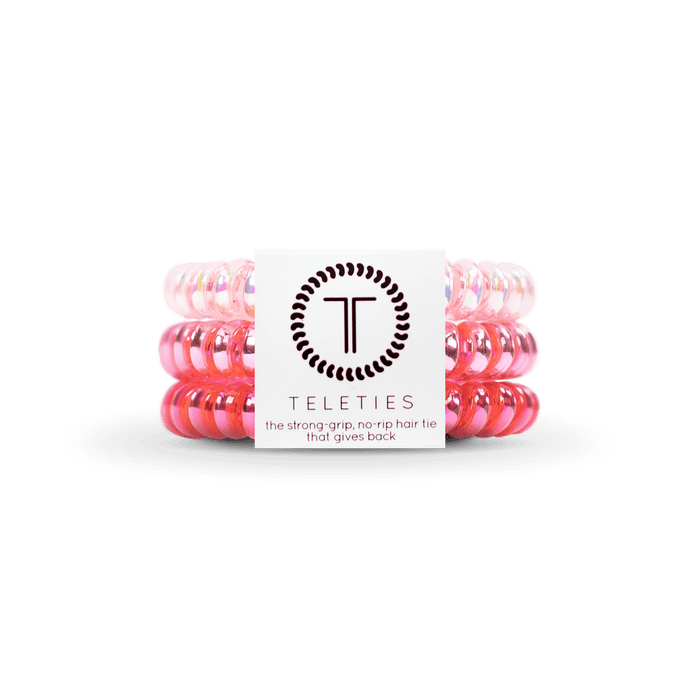 TELETIES Think Pink Small Hair Ties