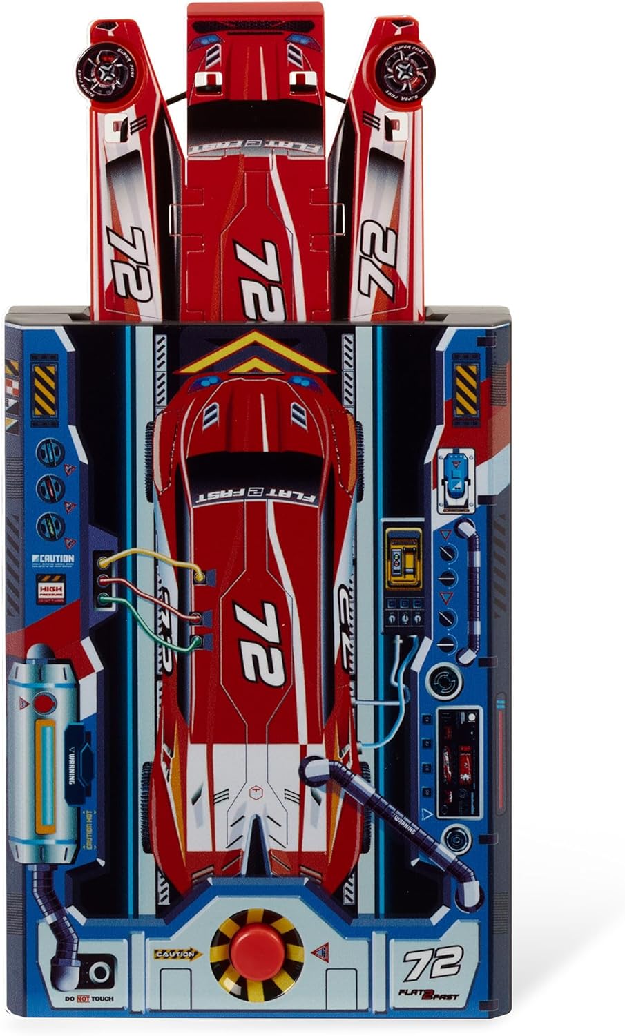 Flat 2 Fast Red Car