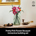 Botanicals Pretty Pink Flowe Bouquet