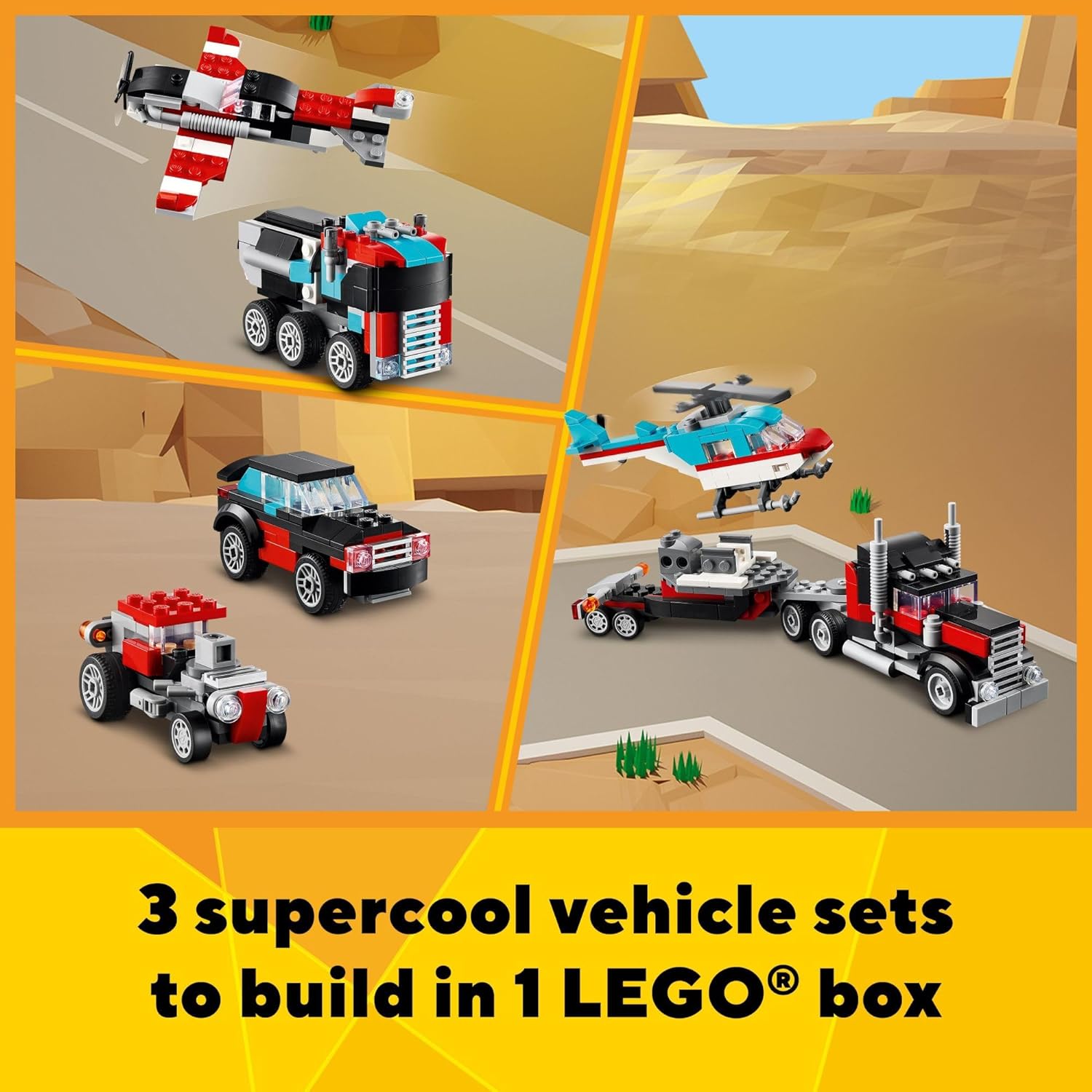 Flatbed Truck with Helico