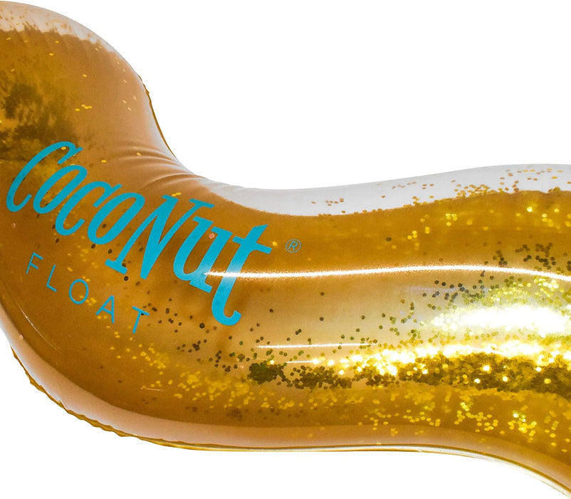 Gold Glitter Heart Float