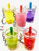 Fruit Boba Drink Keychain