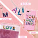 Resin Letter Charm Set