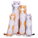 Long Grey Tabby Cat Pillow