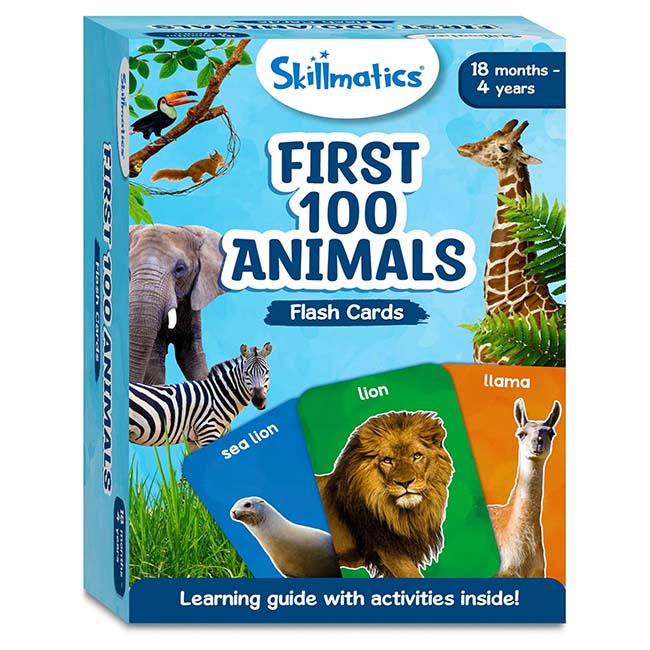 First 100 Animals Flash Cards