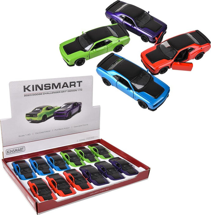 The Toy Network 2023 Dodge Challenger Diecast Pullback Car 5-Inch