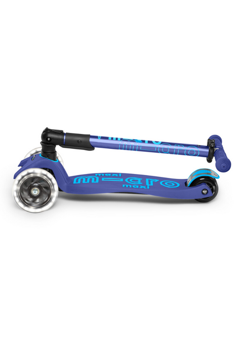 LED Foldable Maxi Deluxe NAVY BLUE Kick Scooter