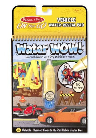 Melissa & Doug Water Wow! Reusable Water-Reveal Activity Pad - Vehicles